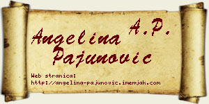 Angelina Pajunović vizit kartica